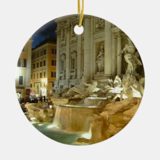 Fontana di Trevi Ceramic Ornament (Front)