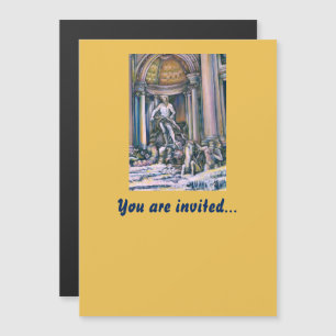 Fontana Di Trevi, Roma Magnetic Invitation