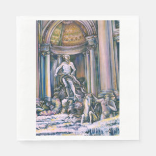 Fontana Di Trevi, Roma Napkin