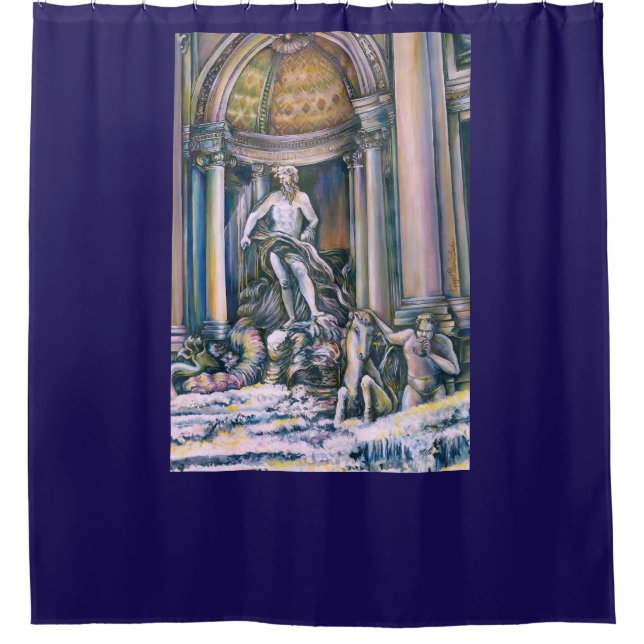 Fontana Di Trevi, Roma Shower Curtain (Front)