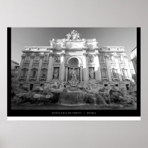 Fontana di Trevi — Trevi Fountain Poster