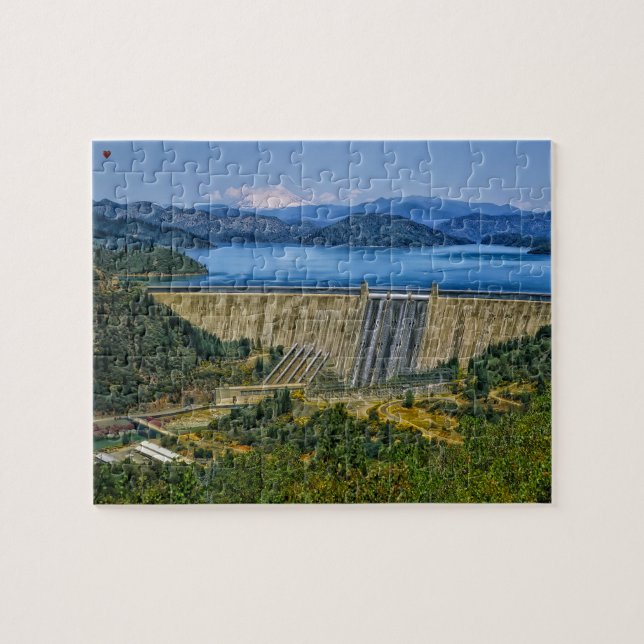 Fontana Falls North Carolina Jigsaw Puzzle (Horizontal)