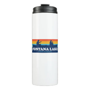 Fontana Lake North Carolina Canoe Thermal Tumbler