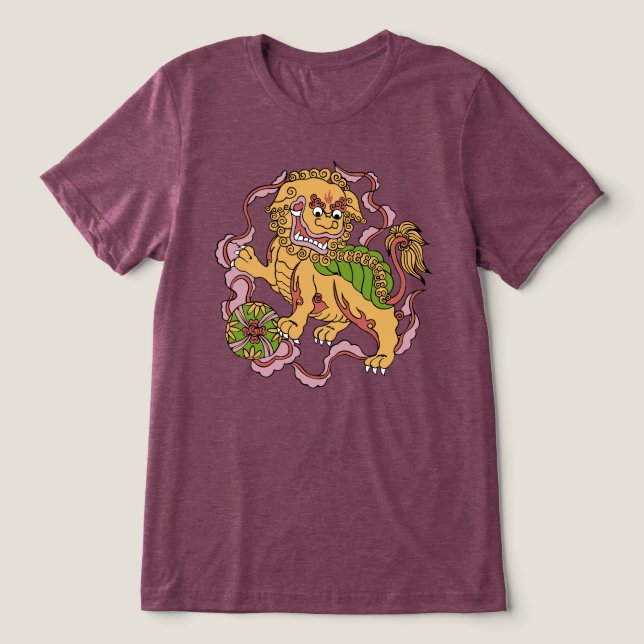 Foo Dog Tri-Blend Shirt (Design Front)