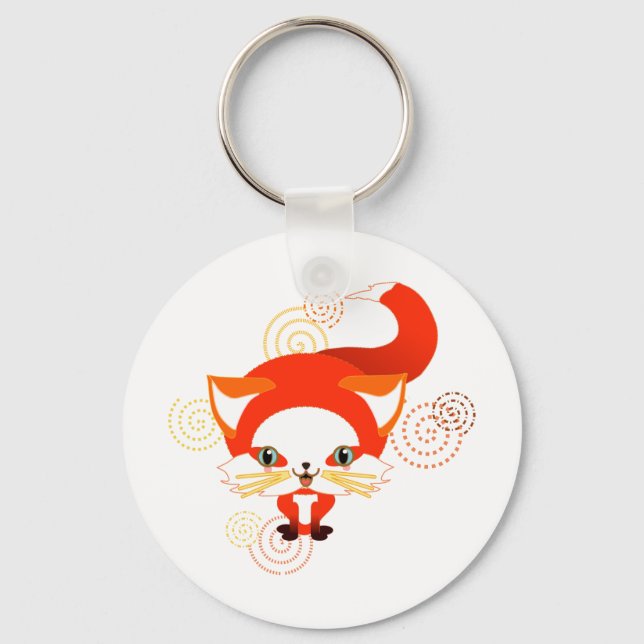 Foo the fox key ring (Front)