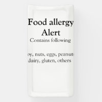 Food allergy alert add name text food items invita