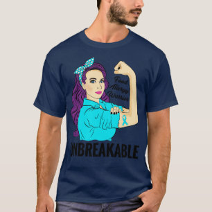 Food Allergy Awareness Allergic Warrior Unbreakabl T-Shirt