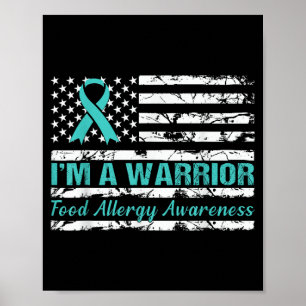 Food Allergy Awareness Warrior Allergy Awareness Poster