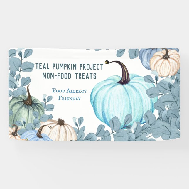 Food Allergy Friendly Teal Pumpkin Project Banner (Horizontal)