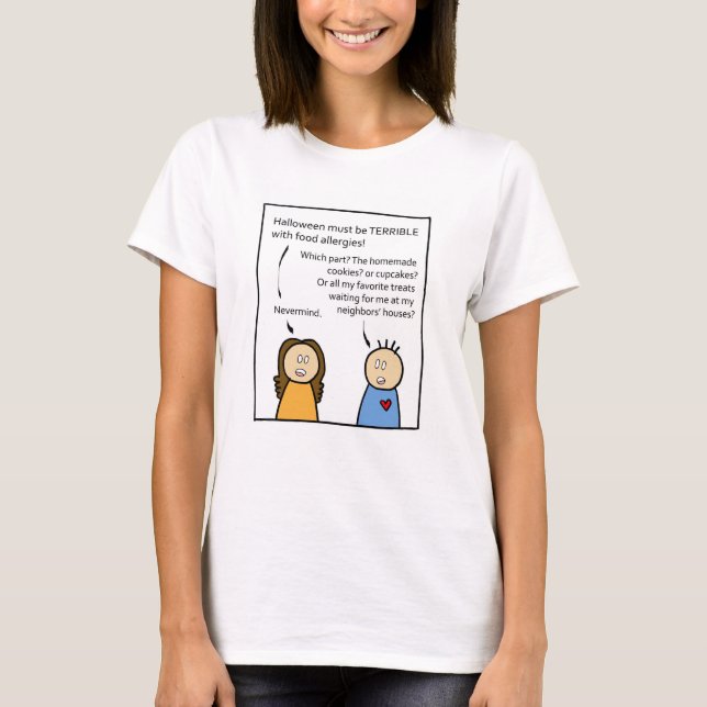 Food Allergy Halloween T-Shirt (Front)