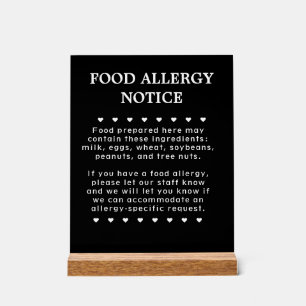 Food Allergy Sign