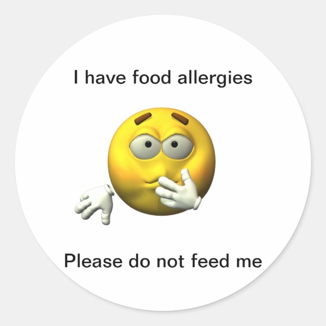 Food Allergy sticker (Front)