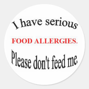 Food Allergy Stickers