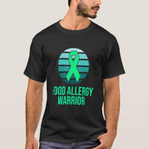Food Allergy Warrior Awareness Month Teal Ribbon G T-Shirt