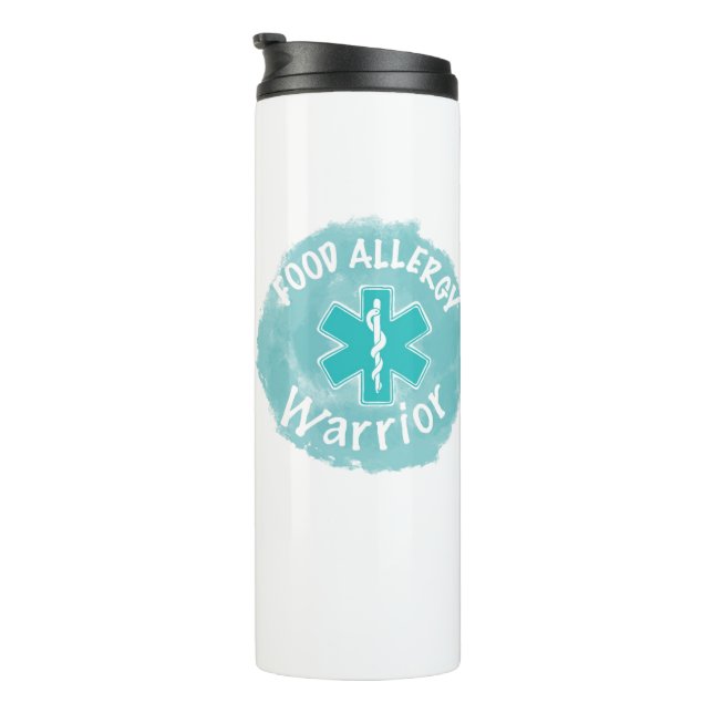 Food allergy warrior  thermal tumbler (Rotated Right)