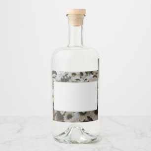 Food and Beverage Label Set - Black & White Daisie