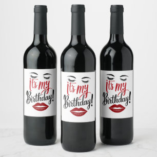 Food and Beverage Label Set - It's My Birthday