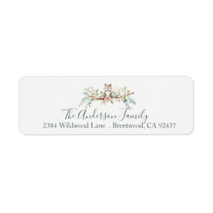 Food and Beverage Label Set Return Address Label