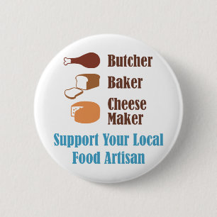 Food Artisan 6 Cm Round Badge