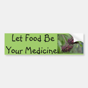 Food As Medicine Bumper Sticker