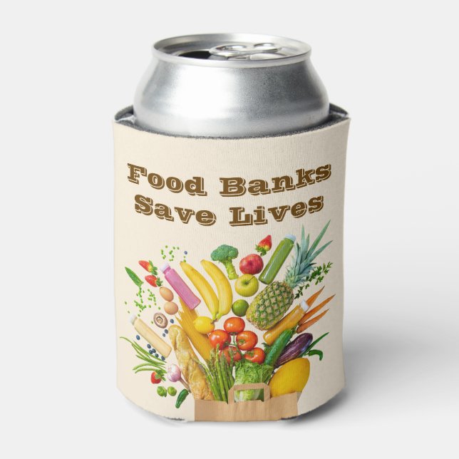 Food Banks Save Lives Can Cooler (Can Front)