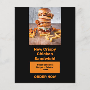 Food Banner To Promote and Catch Driver Attention Flyer