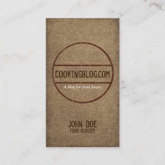 Food Blog Rooster Business Card