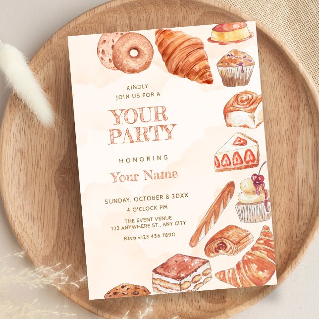 Food bread pastry art  invitation (Creator Uploaded)