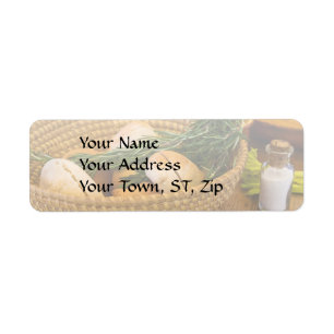 Food - Bread - Rolls and Rosemary Return Address Label