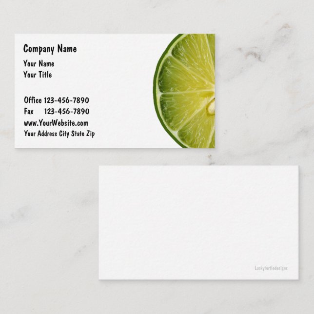 Food Business Cards (Front/Back)