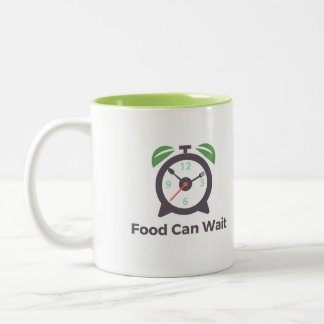 Food Can Wait Two-tone Mug