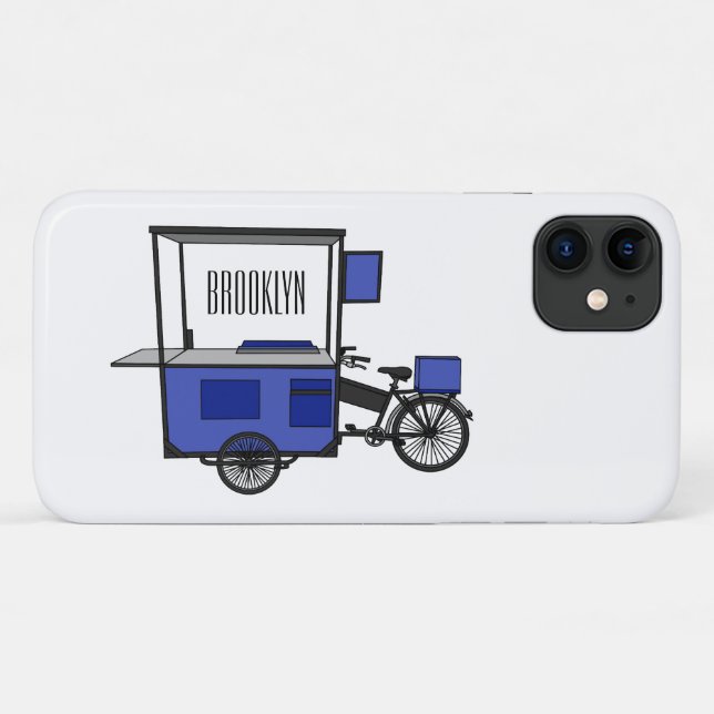 Food cart cartoon illustration Case-Mate iPhone case (Back (Horizontal))