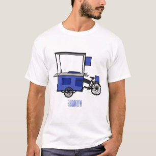 Food cart cartoon illustration T-Shirt