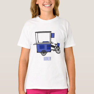 Food cart cartoon illustration T-Shirt