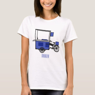 Food cart cartoon illustration T-Shirt