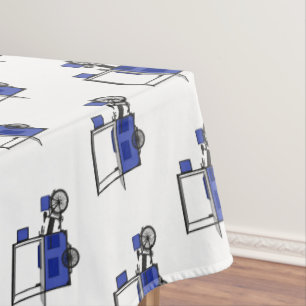 Food cart cartoon illustration tablecloth