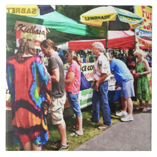Food Carts at the Fair Ceramic Tile