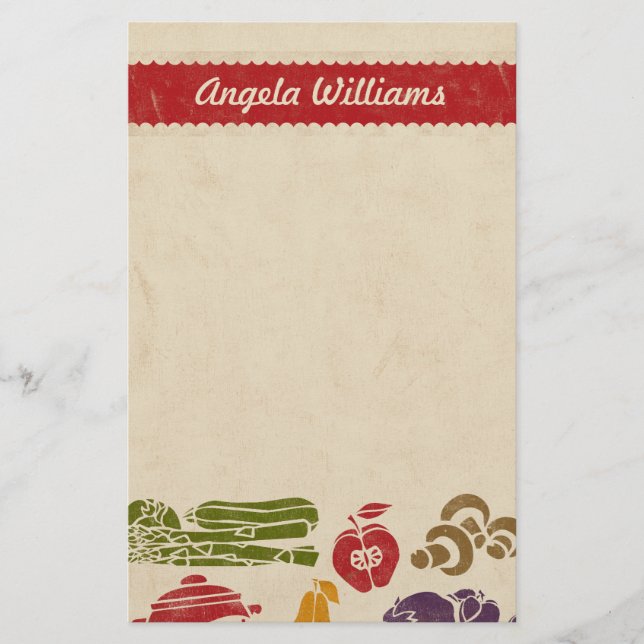 Food Celebration Personalised Stationery (Front)