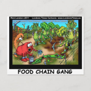 Food Chain Gang Funny Gifts Tees Cards Etc