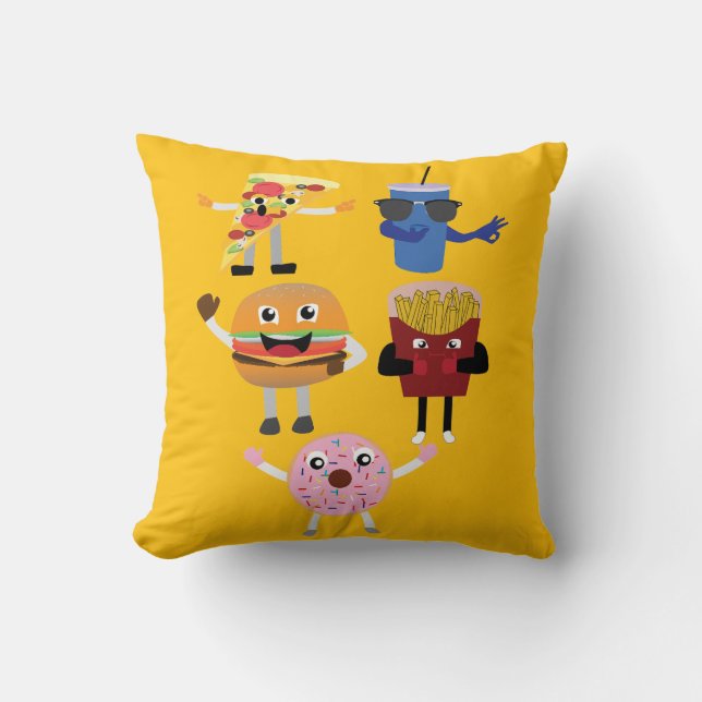 Food Characters Cushion (Front)
