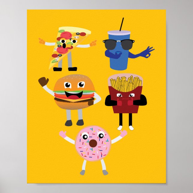 Food Characters Poster (Front)