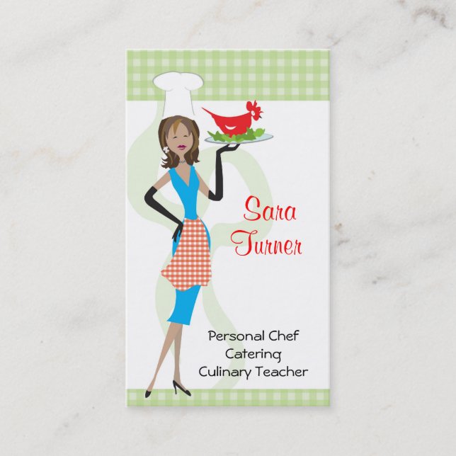 Food Chef Cooking Business Card (Front)