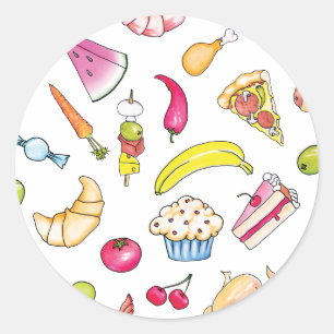 Food Classic Round Sticker