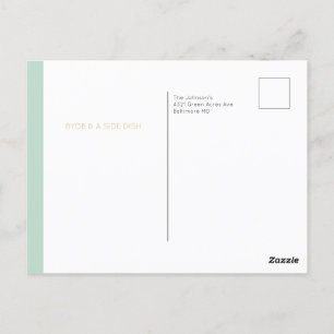 Food Coma & Fat Pants Friendsgiving Thanksgiving  Postcard