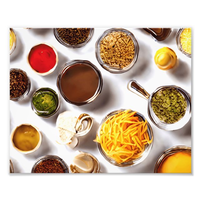 Food Condiments Illustration Photo enlargement (Front)