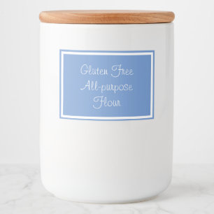 Food Container Label Gluten Free All-purpose Flour