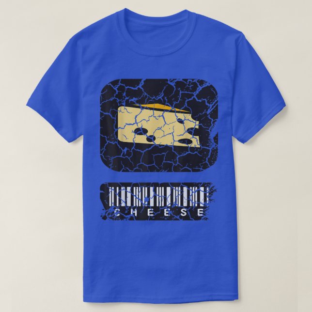 Food Cooking Foodie Cheese Distressed  T-Shirt (Design Front)