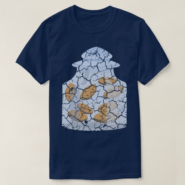 Food Cooking Foodie Cookie Jar Distressed T-Shirt (Design Front)