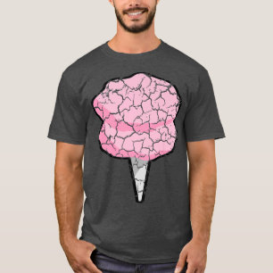 Food Cooking Foodie Cotton Candy Distressed T-Shirt