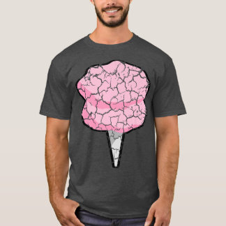 Food Cooking Foodie Cotton Candy Distressed T-Shirt